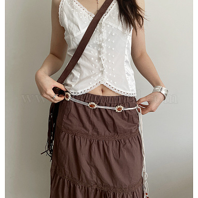 Ремни-цепочки из смолы и искусственной кожи в стиле бохо FS-WG6C080-07-1