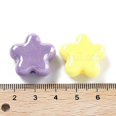 Непрозрачные акриловые бусины&nbsp;X-OACR-Z017-04A-1