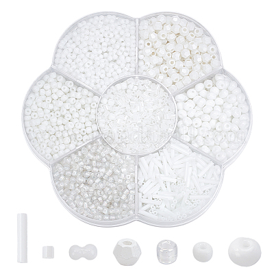 106 г набор из двух видов матовых непрозрачных стеклянных бусин SEED-GO0001-11A-1