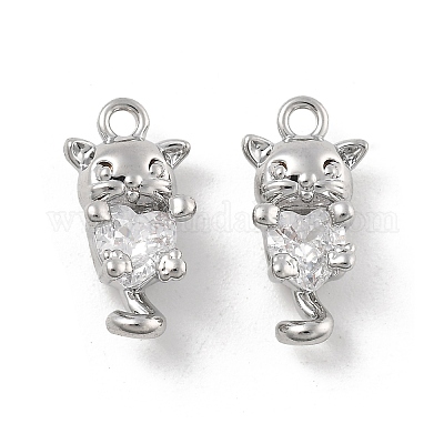 Латунные микро проложить кубического циркония подвески KK-D283-16P-1