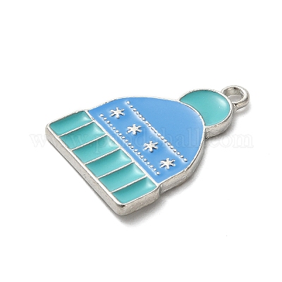 Подвески из сплава с эмалью на зимнюю тематику ENAM-M002-05J-P-1