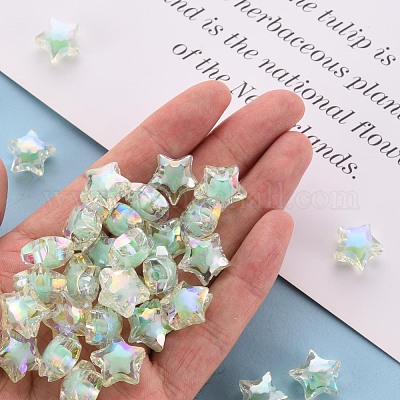 Прозрачные акриловые бусины TACR-S152-02D-SS2111-1