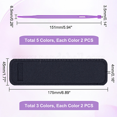 10 шт. 5-х цветные пластиковые нитевдеватели TOOL-NB0002-07-1