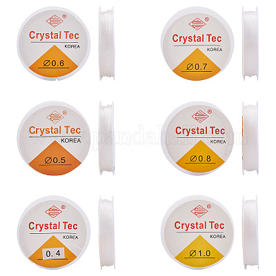 12 рулон 6-х видов круглой кристаллической эластичной нити EW-YS0001-01-1