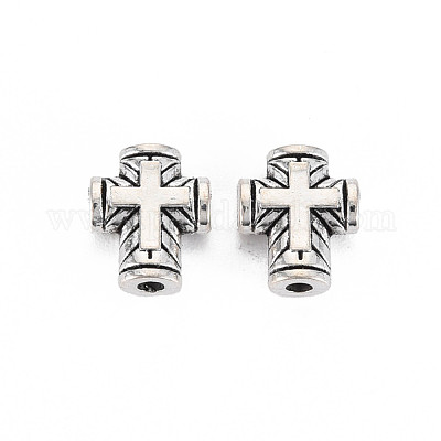 Сплавочные овальные бусины тибетского стиля  TIBEB-N005-049-1