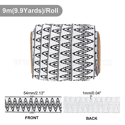 Жаккардовая нейлоновая эластичная лента в этническом стиле&nbsp;OCOR-AR0001-42-1