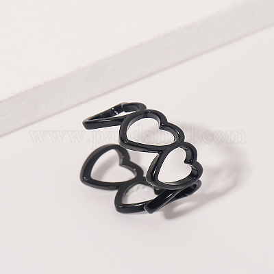 Полые кольца-манжеты из сплава в форме сердца FS-WG233AB-03-1