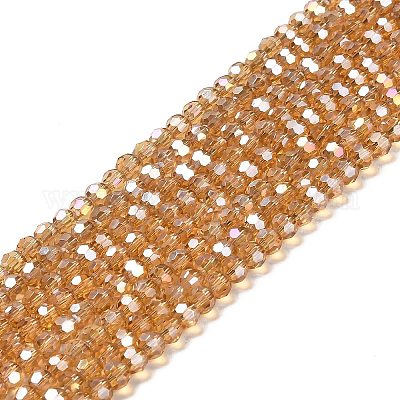 Прозрачные стеклянные бусины EGLA-A035-T4mm-B17-1