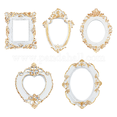 5шт 5 стиль фоторамка из смолы AJEW-FG0002-34-1