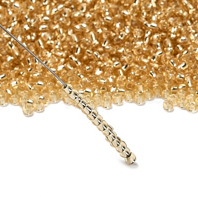 Бледный золотарник 11/0 сорт круглый бисер стеклянный прозрачный X-SEED-Q007-F33-1