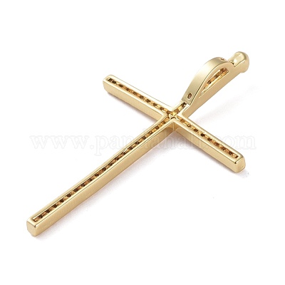 Латунные микро проложить кубического циркония подвески ZIRC-G157-16G-04-1