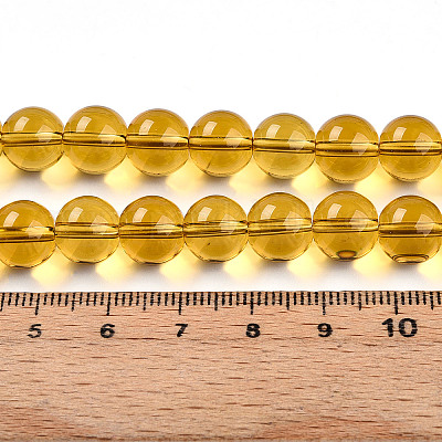 Прозрачные стеклянные бусины GLAA-T032-T10mm-23-1