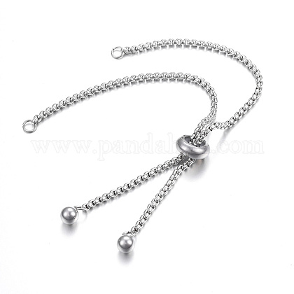Adjustable 304 Stainless Steel Bracelet Making STAS-F183-10P-1