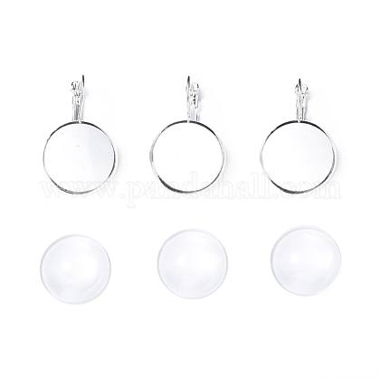 Diyピアス作り 真鍮製のフレンチフックピアスパーツと透明な楕円形のガラスカボション 銀色のメッキ カボション 17 5 18x5ミリ 1個 セット イヤリングパーツ 32xmm トレイ 18mm ピン 0 8mm 1個 セットの通販 Jp Pandahall Com