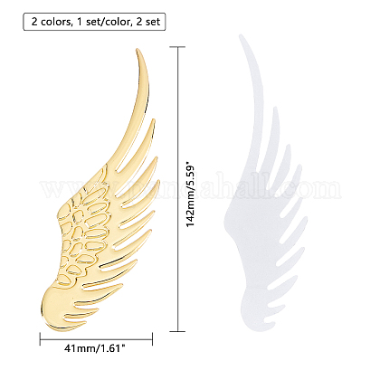 アクセサリー作り用 Superfindings 2pcs3dエンジェルウィングエンブレム ステッカーデカールバッジキット自動車のオートバイのロゴステッカーバッジエンブレム車の窓のラップトップの荷物 を購入 Selected Pandahall Com Jp