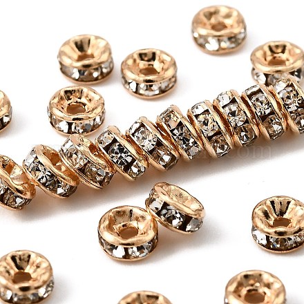 Стойка покрытие латунь кристалл горный хрусталь рондель космические бусины RB-D303-KCG-1