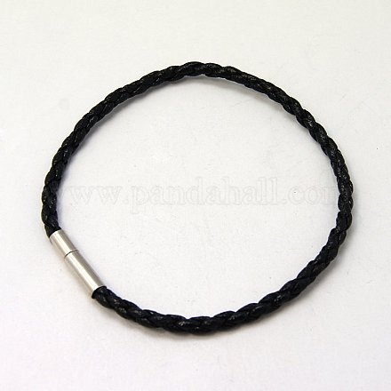 Fashion PU Leather Bracelets Making BJEW-G415-02-1