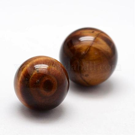 Grade A Natural Tiger Eye Round Beads G-L451-02-8mm-1