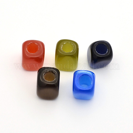 Cube Cat Eye Beads CE-F005-M-1