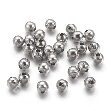 Intercalaire perles en 304 acier inoxydable X-STAS-I020-07-1