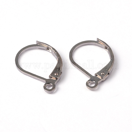 Accessoires de puces d'oreilles de couleur platine X-EC223-1