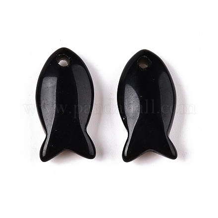 Природные подвески обсидиана G-N342-106A-1