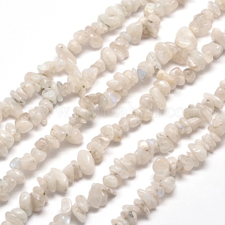 Brins de perles de pierre de lune arc-en-ciel naturel X-G-M205-62-1