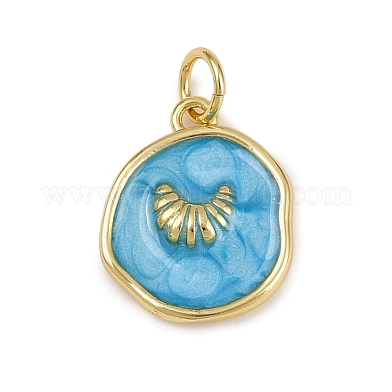 Латунь эмаль подвески KK-D424-24B-G-1