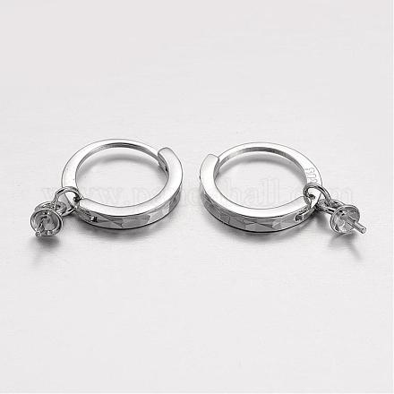 Sterling Silver Hoop Earrings STER-P005-07-1
