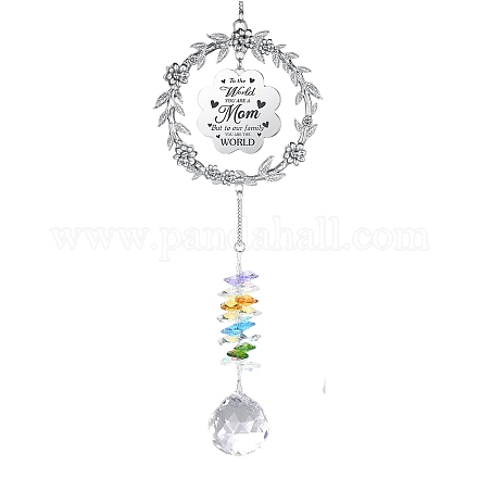 Каплевидный стеклянный ловец солнца для окон радуга производитель PW-WG78F3B-03-1