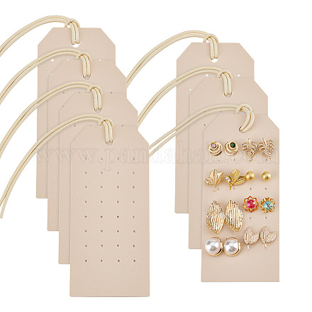 Держатель-органайзер для сережек-гвоздиков из искусственной кожи AJEW-WH0505-32C-1