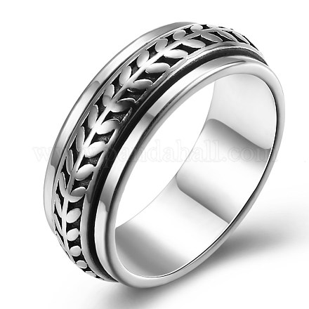 Nueva moda tailandesa anillos de plata 925 esterlina RJEW-BB33691-10-1