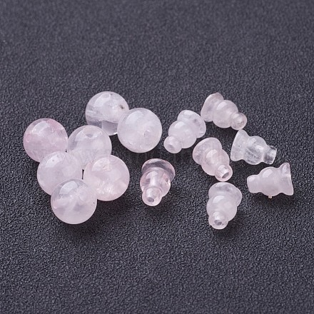 Stile buddha perle di quarzo rosa set G-D382-10mm-09-1