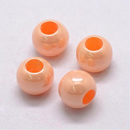 ABS Plastic Imitation Pearl European Beads OACR-L008-12mm-A05-1