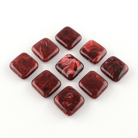 Rhombus Imitation Gemstone Acrylic Beads OACR-R043-09-1