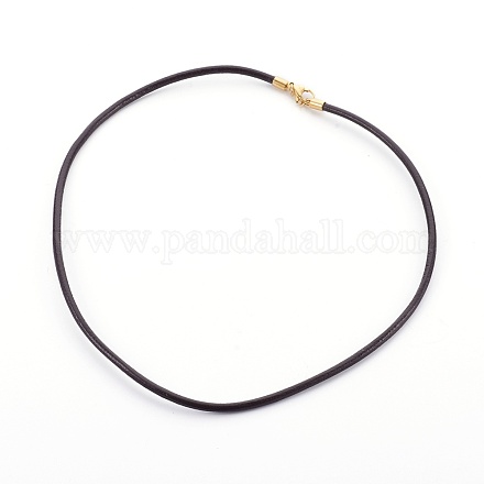 Cordon en cuir fabrication de collier MAK-L018-06B-02-1