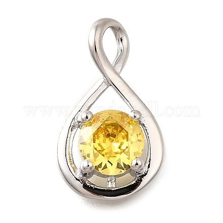 925 подвеска из стерлингового серебра с паве из кубических цирконий STER-V001-03P-11-1