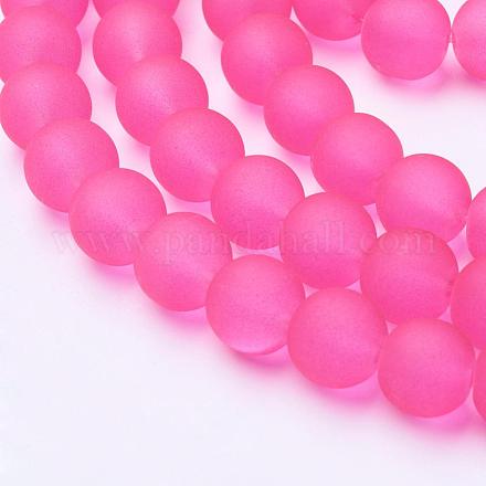 Chapelets de perles en verre transparent GLAA-S031-10mm-35-1