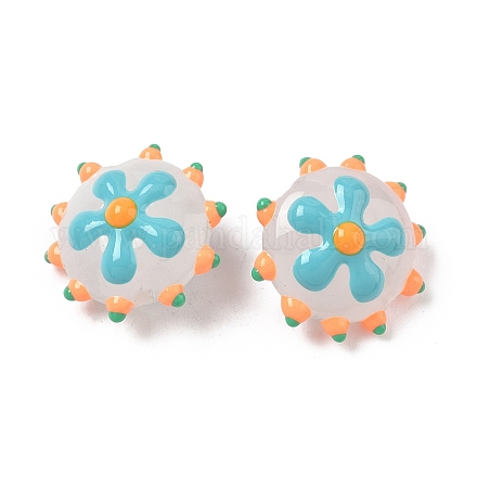 Бусины из стеклянной эмали LAMP-S080-03G-1