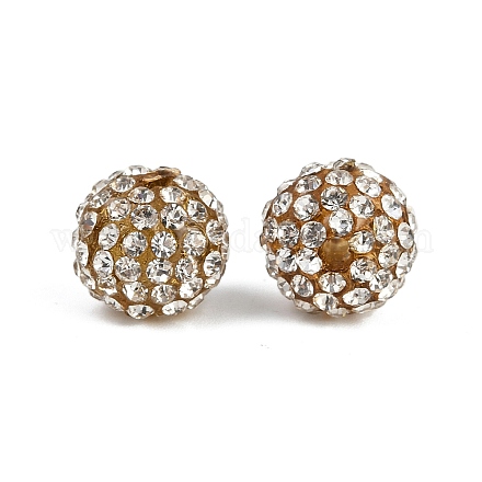 Бусины со стразами из смолы RB-A025-10mm-A37-1