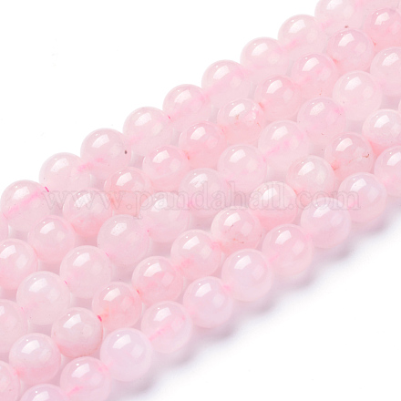Natural Rose Quartz Beads Strands X-G-T055-8mm-13-1