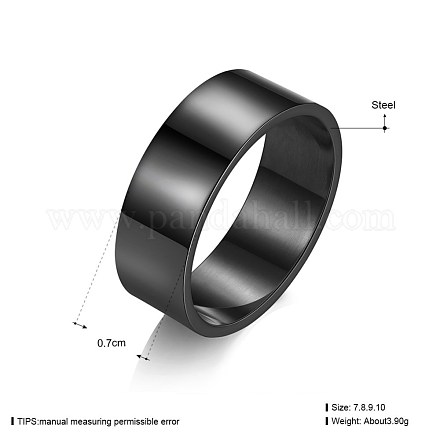 Men's Titanium Steel Finger Rings RJEW-BB19728-8B-1