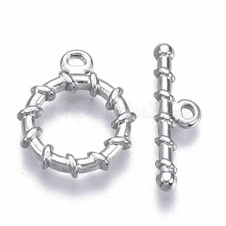 304 Stainless Steel Toggle Clasps STAS-N087-19-1
