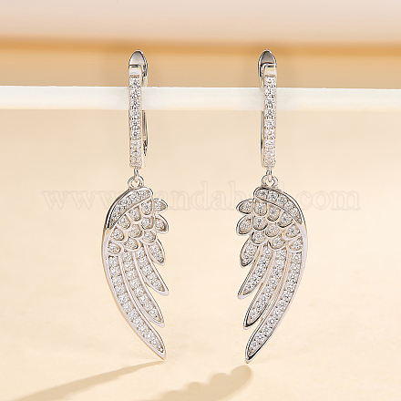 925 серьги-кольца из стерлингового серебра в форме крыльев XN3627-1