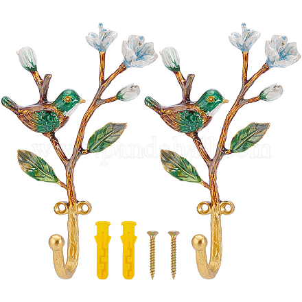 Вешалки-крючки из эмали&nbsp;DIY-WH20007-684G-03-1