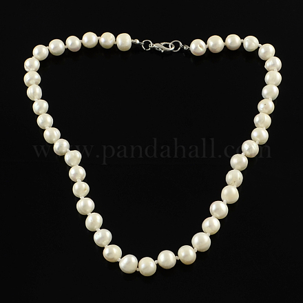 Collane di perline elegante perla NJEW-Q282-05-1