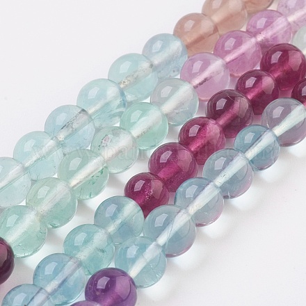Chapelets de perles en fluorite naturel G-F568-002-6mm-1