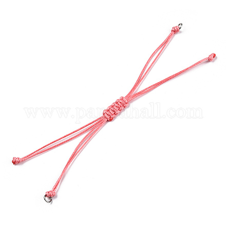 Korean Waxed Polyester Cord Braided Bracelets MAK-T010-06P-1