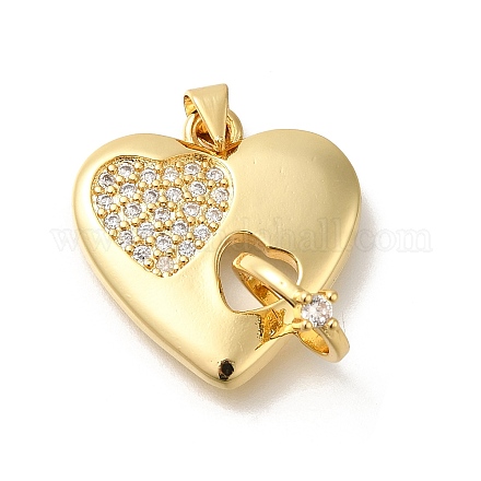 Реечное покрытие латунь с подвесками из кубического циркония KK-Z086-12G-03-1