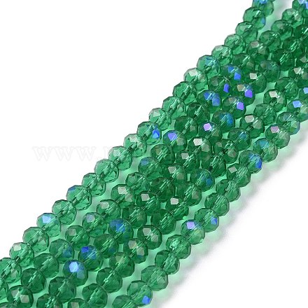 Chapelets de perles en verre électroplaqué EGLA-A034-T10mm-L12-1